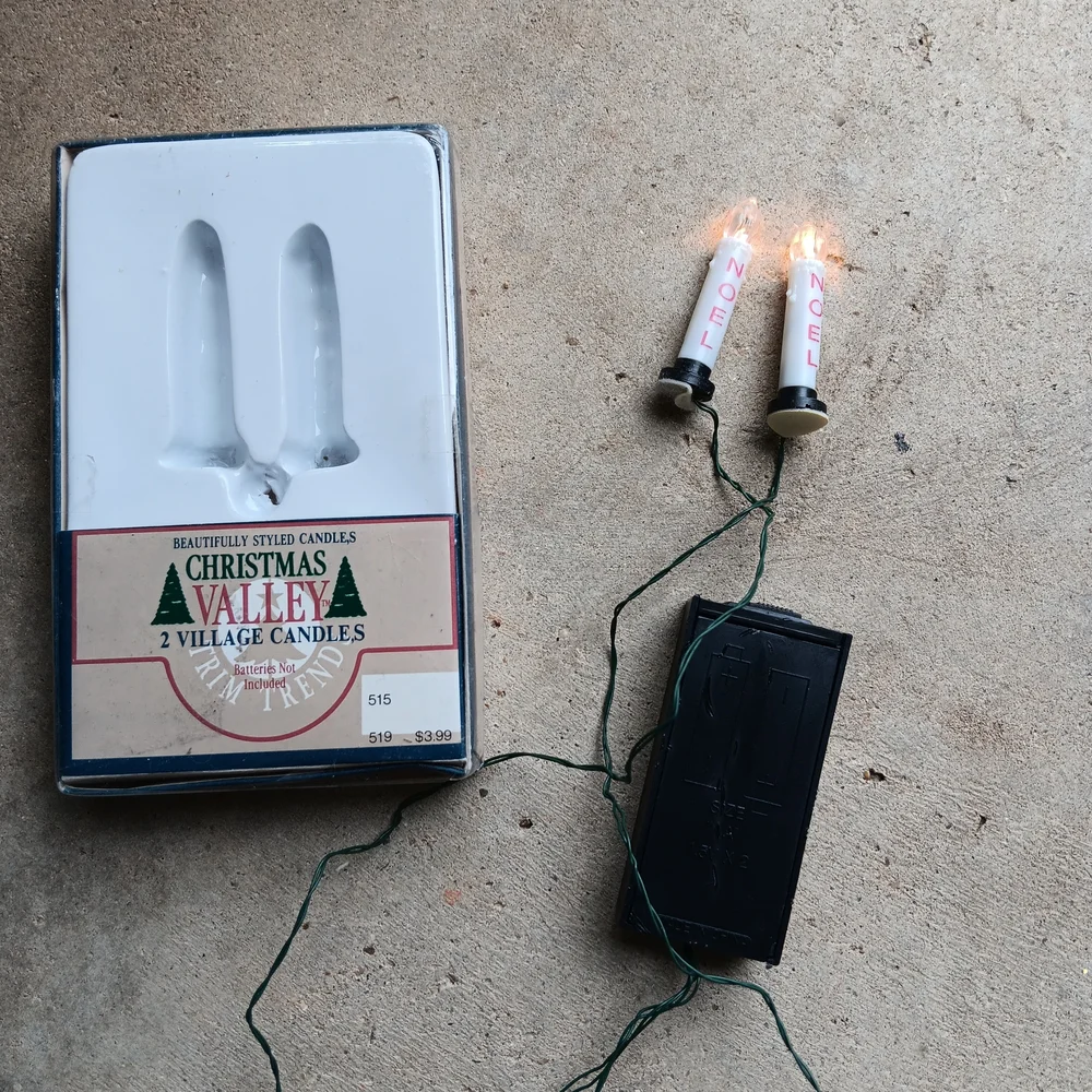 Christmas Valley 2 Village Noel Candles Christmas Village Battery Powered